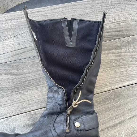 Timberland Boots Women 7.5M Black Leather Waterproof Knee High Riding SOLD OUT - Picture 12 of 16